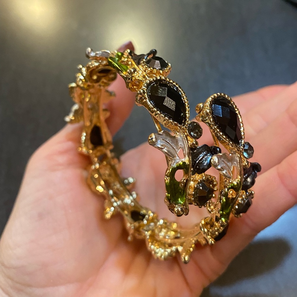 Gold tone wrap bracelet